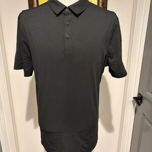Lulu Lemon Black Mens Polo